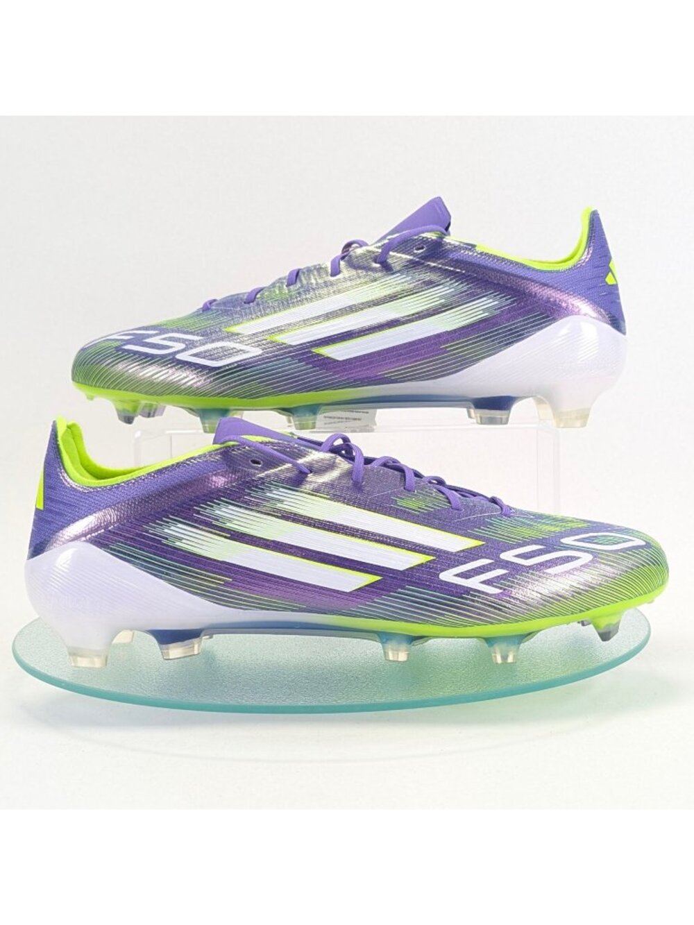 adidas F50 Elite FG Soccer Cleats Purple Green JH7615 Mens 10.5 Womens 11.5
